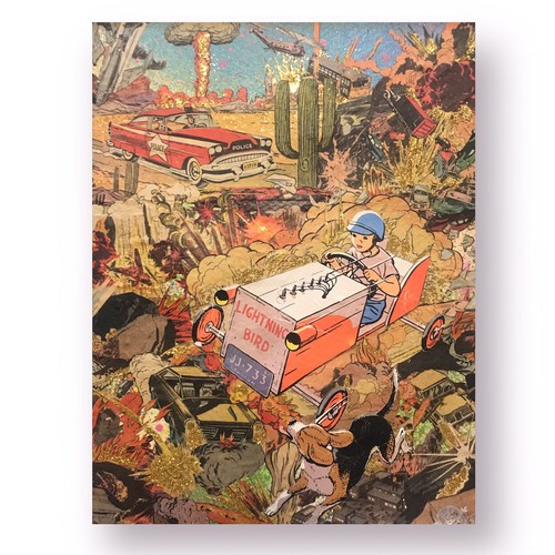 Mixed media art - media,